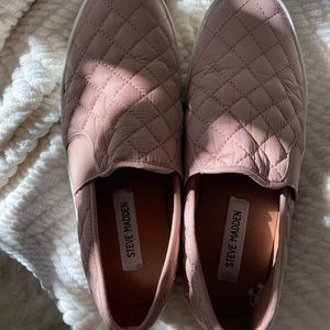 steve madden pink slip ons